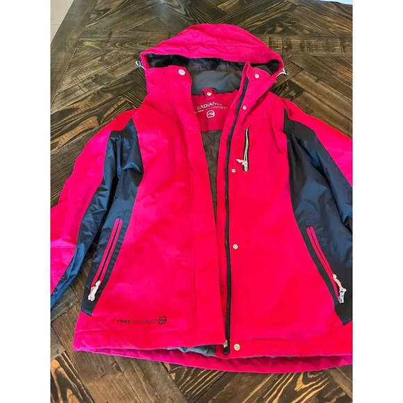 Radiance Free Country Pink Coat Women’s Medium Gorpcore Chunky Colorful Warm - Picture 1 of 15